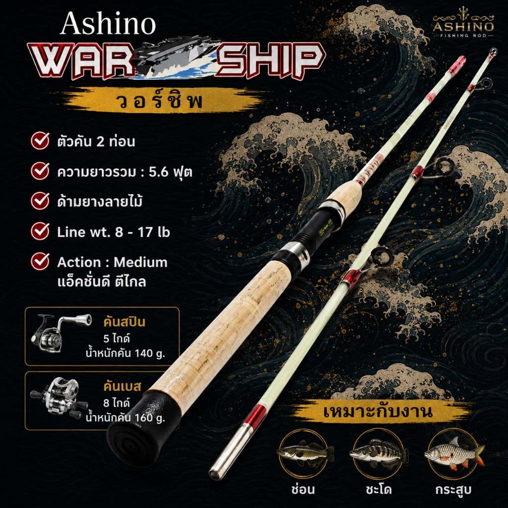 [พร้อมส่ง]คันตัน Ashino WarShip  5.6 ฟุต