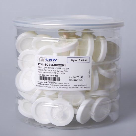 25 mm. 0.45 um Nylon Syringe filter (100/pk)