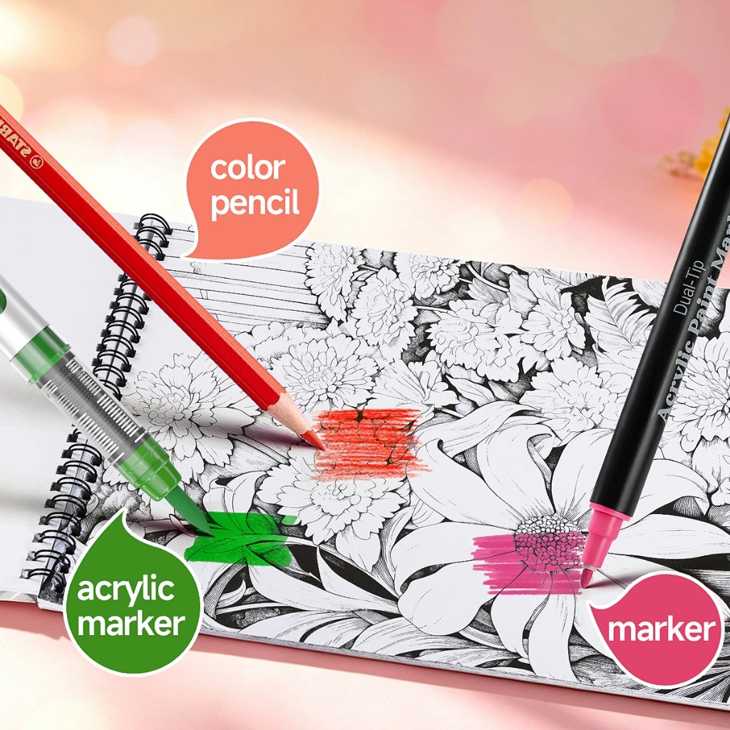 MW สมุดระบายสี หนังสือภาพวาดกราฟฟิตีเพื่อการศึกษา Doodles Book ผู้ใหญ่และวัยรุ่น Sticker Colouring Books Stationery thumbnail 10