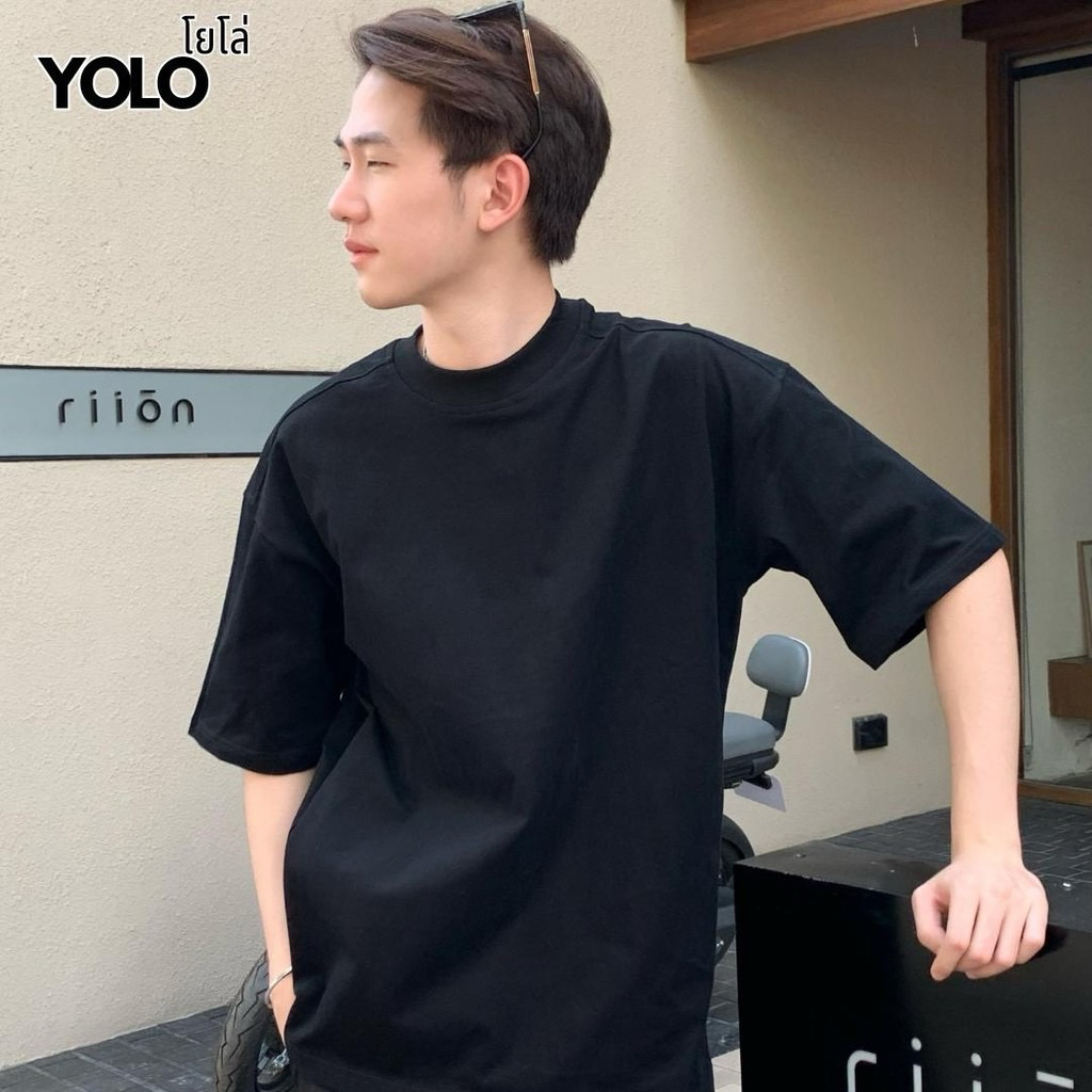 เสื้อยืด oversized แบรนด์ YOLO