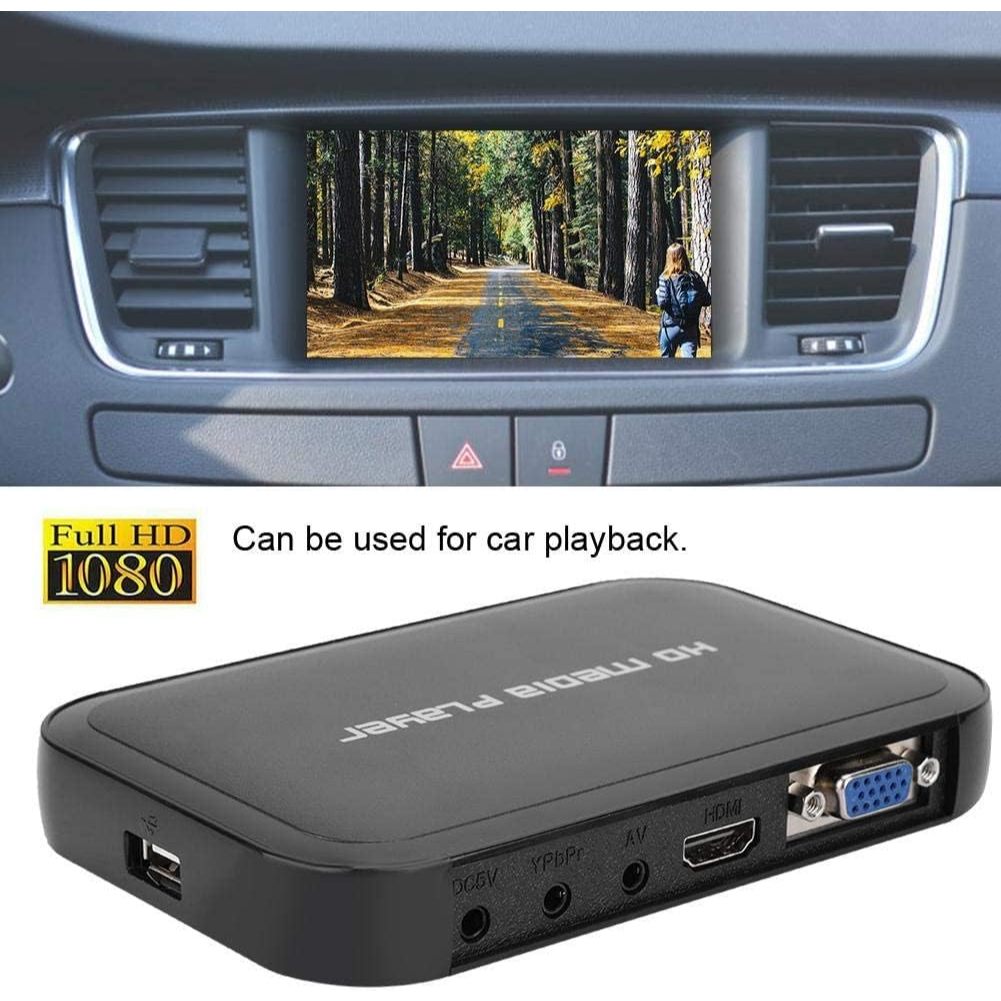 Media Player 1080P เครื่องเล่น Center Media Mini Player 1080P FULL HDMI PLAYER HD USB AV VGA EU