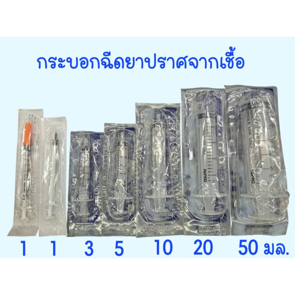 แบ่งขาย Syringe Nipro ไซริงค์ กระบอกฉีดยา ล้างจมูก หลอดป้อนยา หลอดตวง ป้อนอาหาร