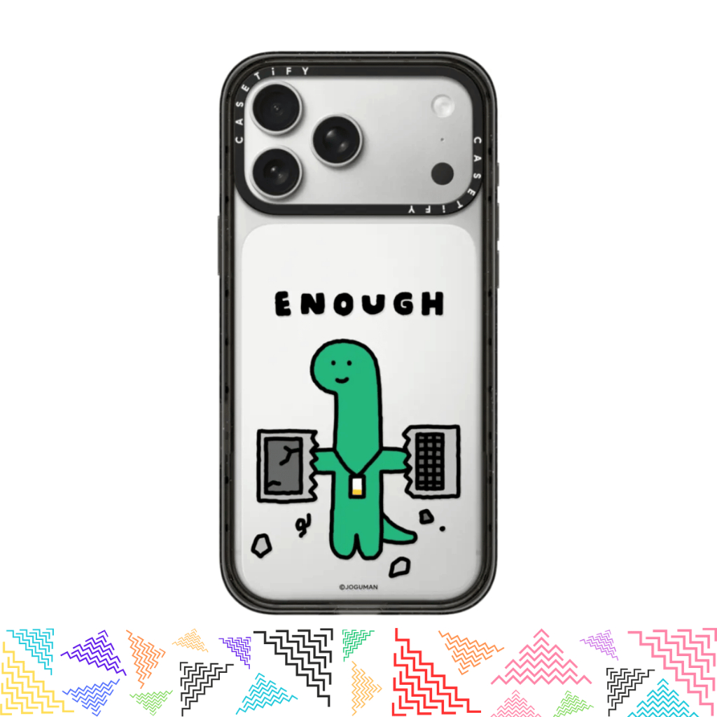 เคสมือถือ CASETiFY | ENOUGH. [JOGUMAN] For iPhone Samsung แท้ พร้อมส่ง เคสกันกระแทก