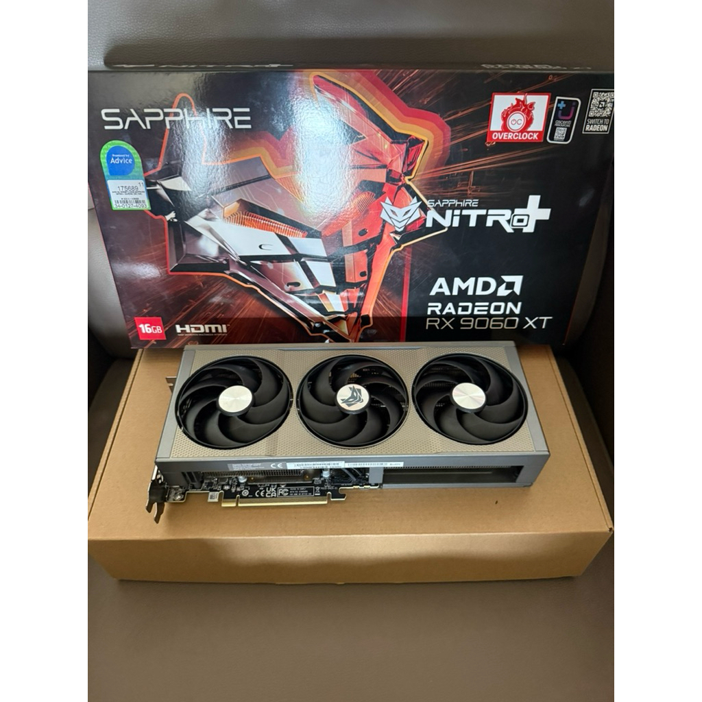 RX 9060XT/16GB SAPPHIRE NITRO+ GAMING ประกัน advice 10 พฤศจิกายน 2571