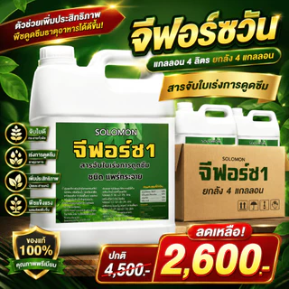 จีฟอร์ซวัน (แกลลอน4ลิตร ยกลัง 4 แกลลอน16ลิตร) สารจับใบเร่งการดูดซึม สารจับใบขายดี จับใบ4ลิตร