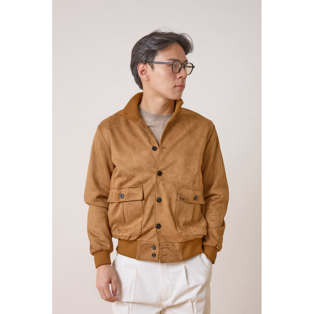 Thesilverneedle - Suede A1 flight jacket แจกเกตนักบินหนังกลับ (4สี)