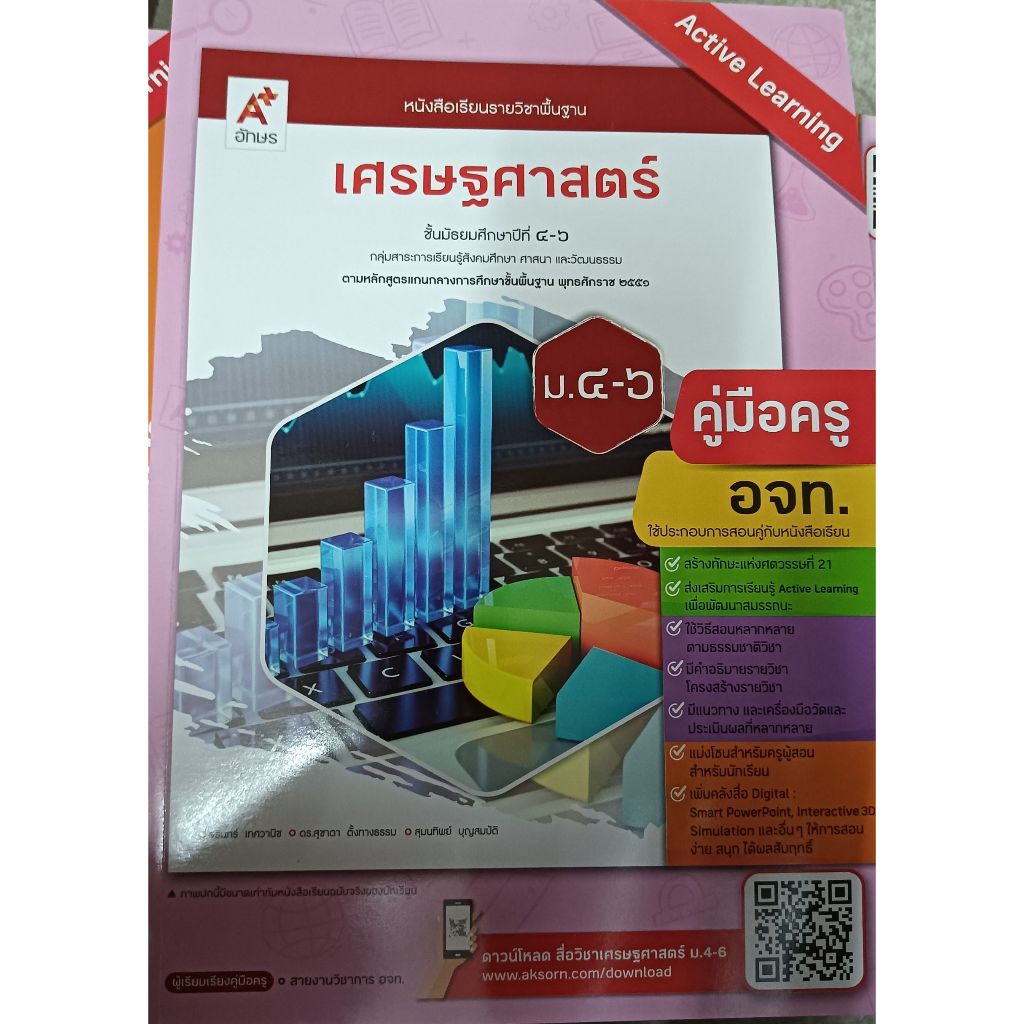 คู่มือครู เศรษฐศาสตร์ ม.4-6 (อจท) ปกใหม่ล่าสุด