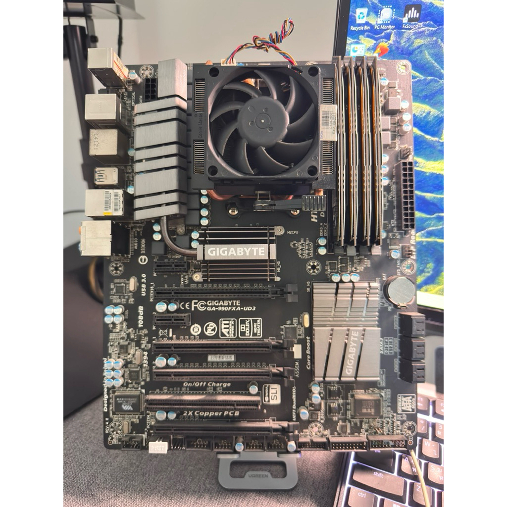 (เซ็ตพร้อมใช้)เมนบอร์ดซีพียูแรม Fx8350