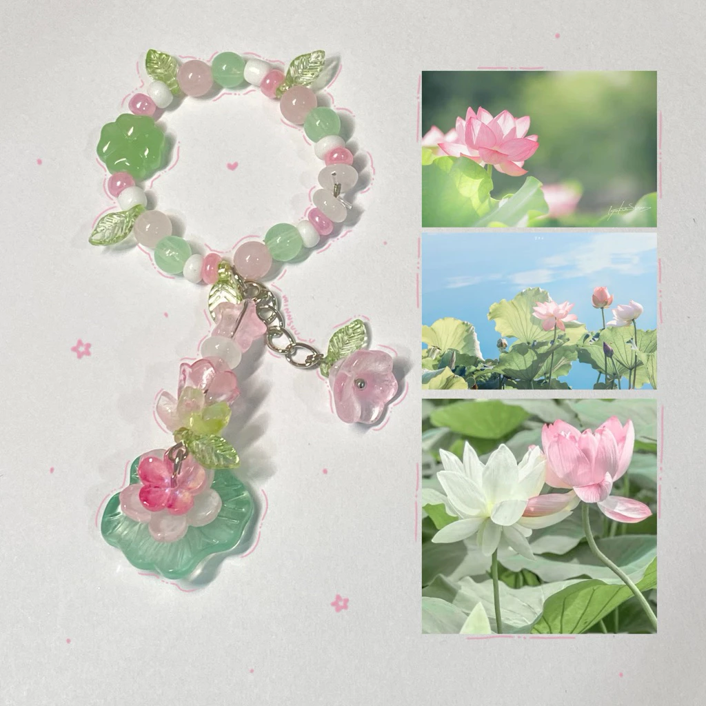 สายรัดเข็มขัดนักเรียนดอกบัวสุดน่ารักก •• Lotus flowers 🪷