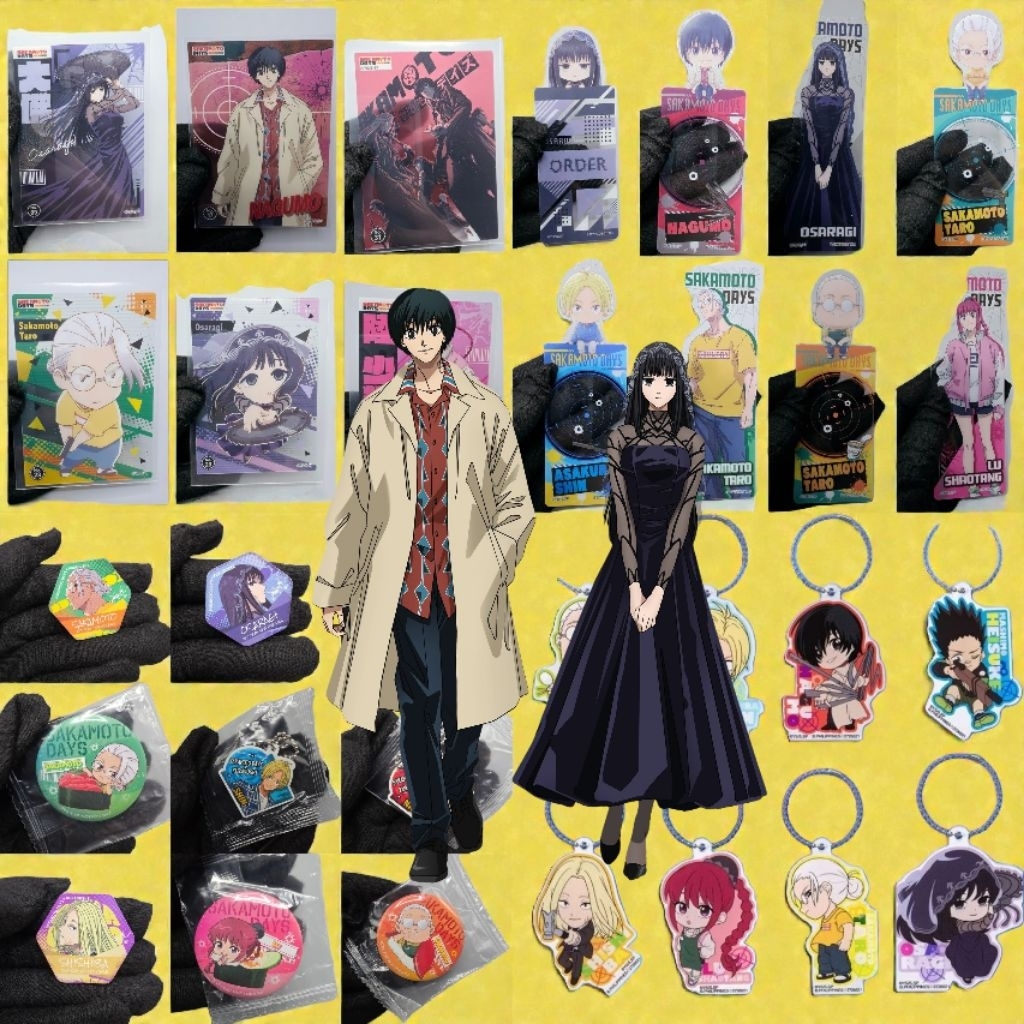 (พร้อมส่ง/แท้✅️) ของสะสม อนิเมะ sakamoto days nagumo osaragi shin lu key chain ซากาโมโตะ เดย์ นางุโม