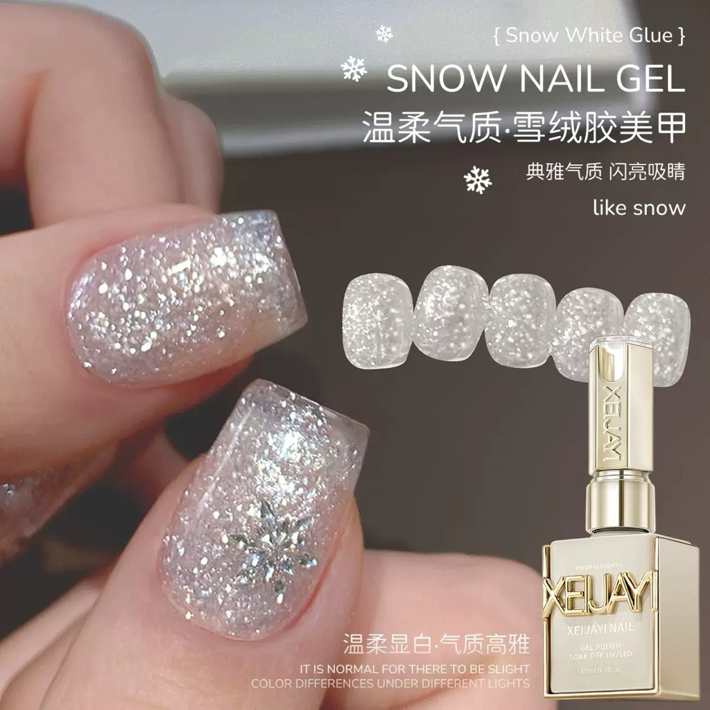 Gooney 10 ml สีทาเล็บเจล สีเจลเนื้อกากเพชร สีสวยรุ่นใหม่