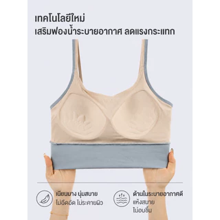 Palyo สปอร์ตบรากันกระแทก ซัพพอร์ตดี ระบายอากาศ ใส่สบาย สำหรับวิ่ง ฟิตเนส โยคะ ไร้โครง #006