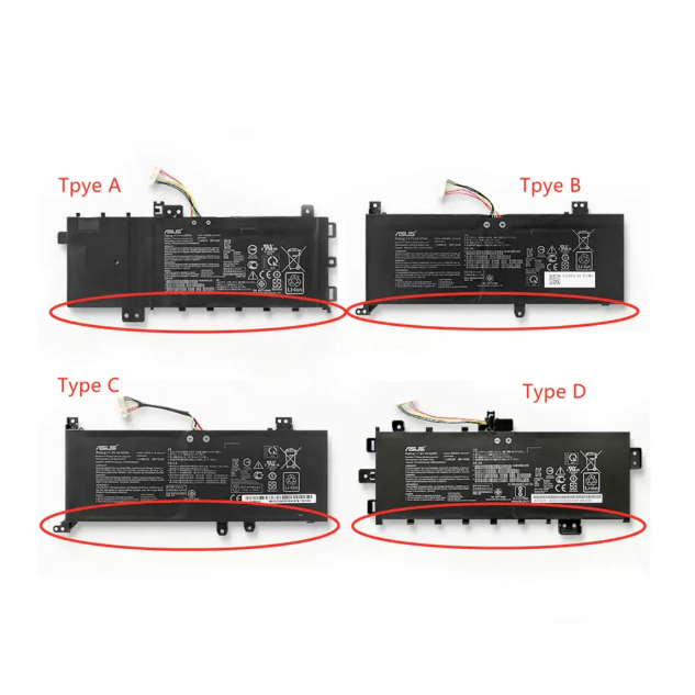 ♪ ใหม่เข้ากันได้ C21N1818 Asus  Vivoobook C21N1818-2 FL8700F X412FJ X509F X512DA B21N1818 แบตเตอรี่แ
