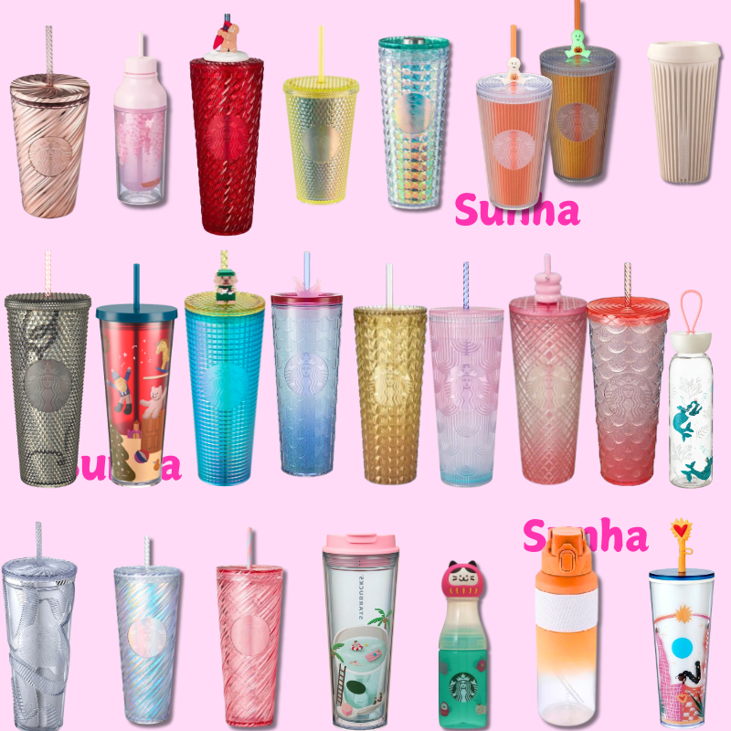 🔥Sale🔥 Starbucks BLACKPINK 24oz Diamond Studded Tumbler Cold Cup สตาร์บัคส์ แก้ว หนาม ของแท้ 100%