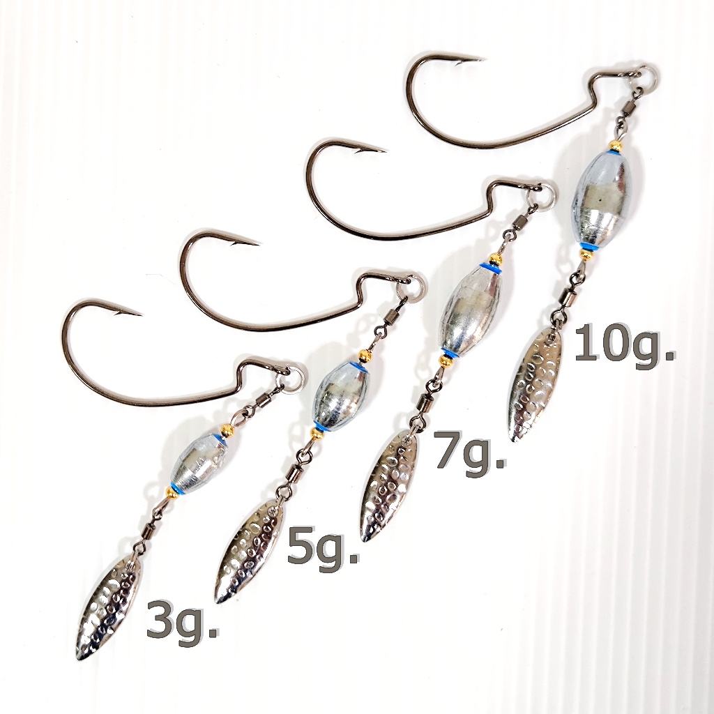 ชุดเบ็ด J-RIG Beautiful silver ตกปลาช่อน