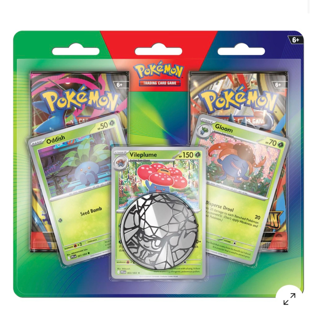 📌พร้อมส่งจากไทย📌 Pokemon TCG Eng ver. :Phantasmal flame + Mega Evolution, Ascended Heroes Blister 2 Pack