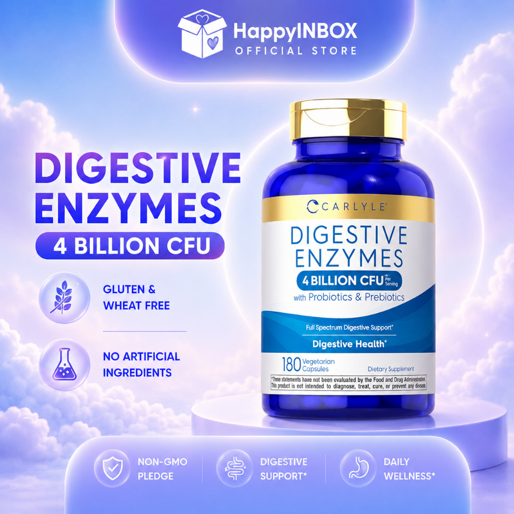 Carlyle Digestive Enzymes 4 Billion CFU with Probiotics & Prebiotics