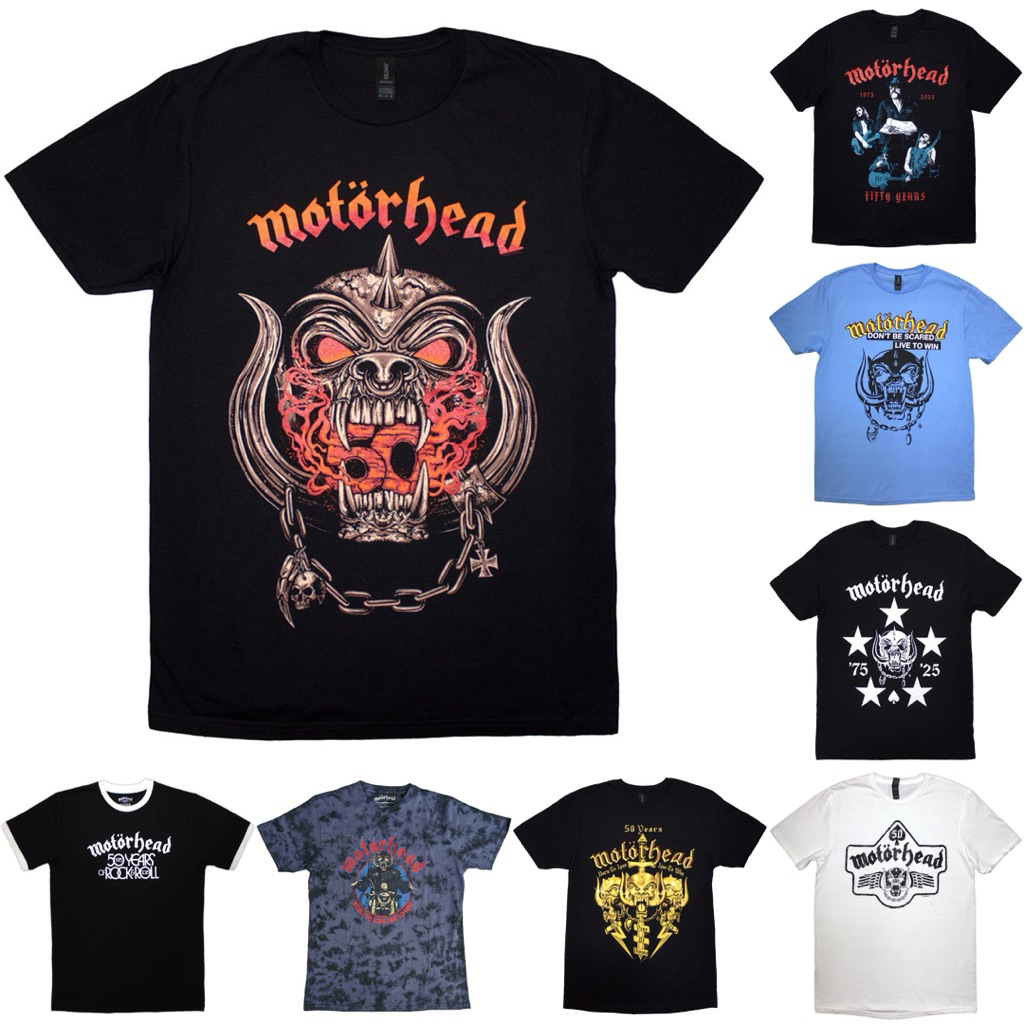 🇬🇧เปิด PREORDER เสื้อวง MOTORHEAD UNISEX T-SHIRT ลิขสิทธิ์ของแท้ UK 🤘🔥