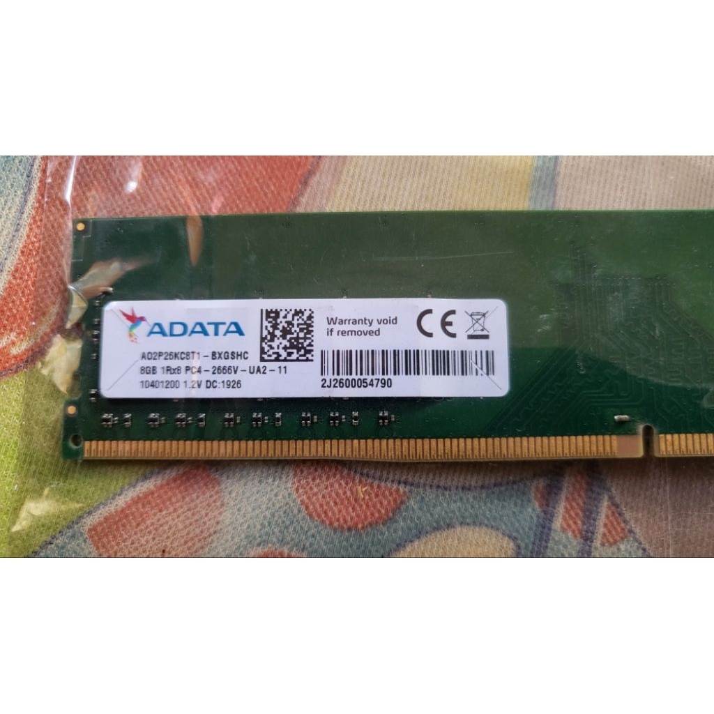 แรม ddr4 8gb adata 2667 มือสอง