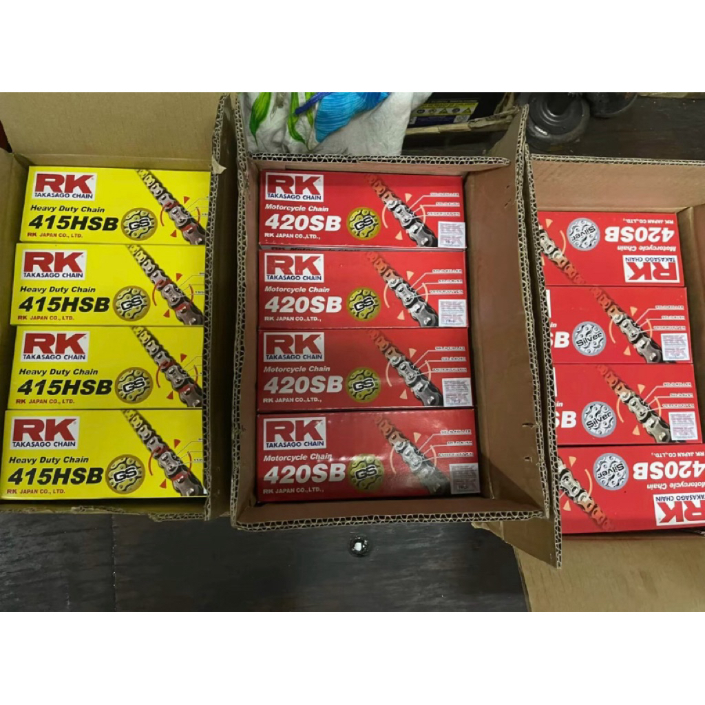 โซ่RK 415/420 สีทอง สีเงิน สินค้า RK แท้ 100%