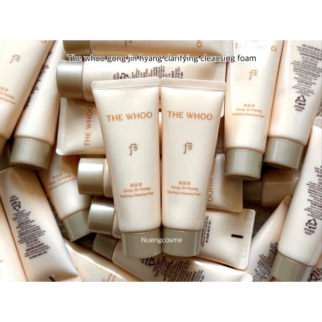 🟡(ใหม่)(โฟมล้างหน้า)(ขนาด 40ml) Gong jin hyang clarifying cleansing foam