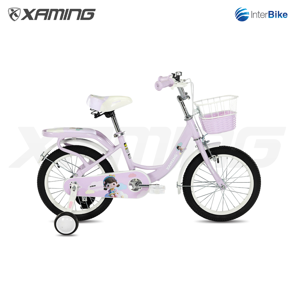 [รับประกัน 2 ปี] จักรยานเด็ก Xaming รุ่น Tea 16"/18" พร้อมตะกร้า+เบาะหลัง ครบชุด