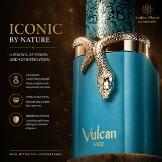 Vulcan Feu EDP 100ml Long Lasting Perfume Bold Fresh Woody Luxury Fragrance