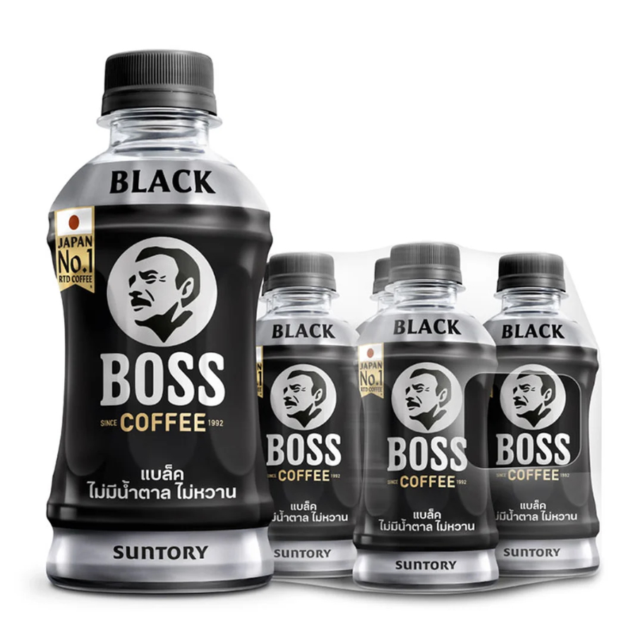 กาแฟ BOSS ไม่มีน้ำตาล ขนาด 230มล (แพ็ค 6 ขวด)