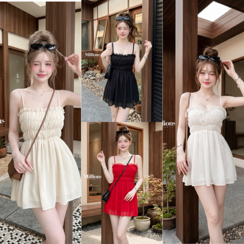 💕ShopBypuy💕ชุดเซ็ตเสื้อสายเดี่ยว+กางเกงขายาว