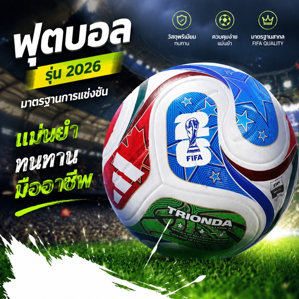 คุณภาพสูง ของแท้ 100% ⚽Molten โมลten ลูกฟุตบอล หนังPU ฟุตบอลลูกฟุตซอล