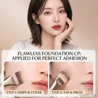 Oni Champagne Mermaid Tail Foundation Brush,Unique shape brush, แปรงรองพื้นหางเงือก,แปรงสีแชมเปญ,แปรงรองพื้นโค้ง