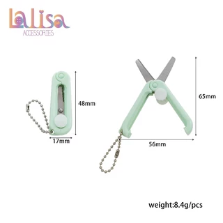 กรรไกรพับจิ๋วพกพา พร้อมพวงกุญแจ Mini scissors JHS004