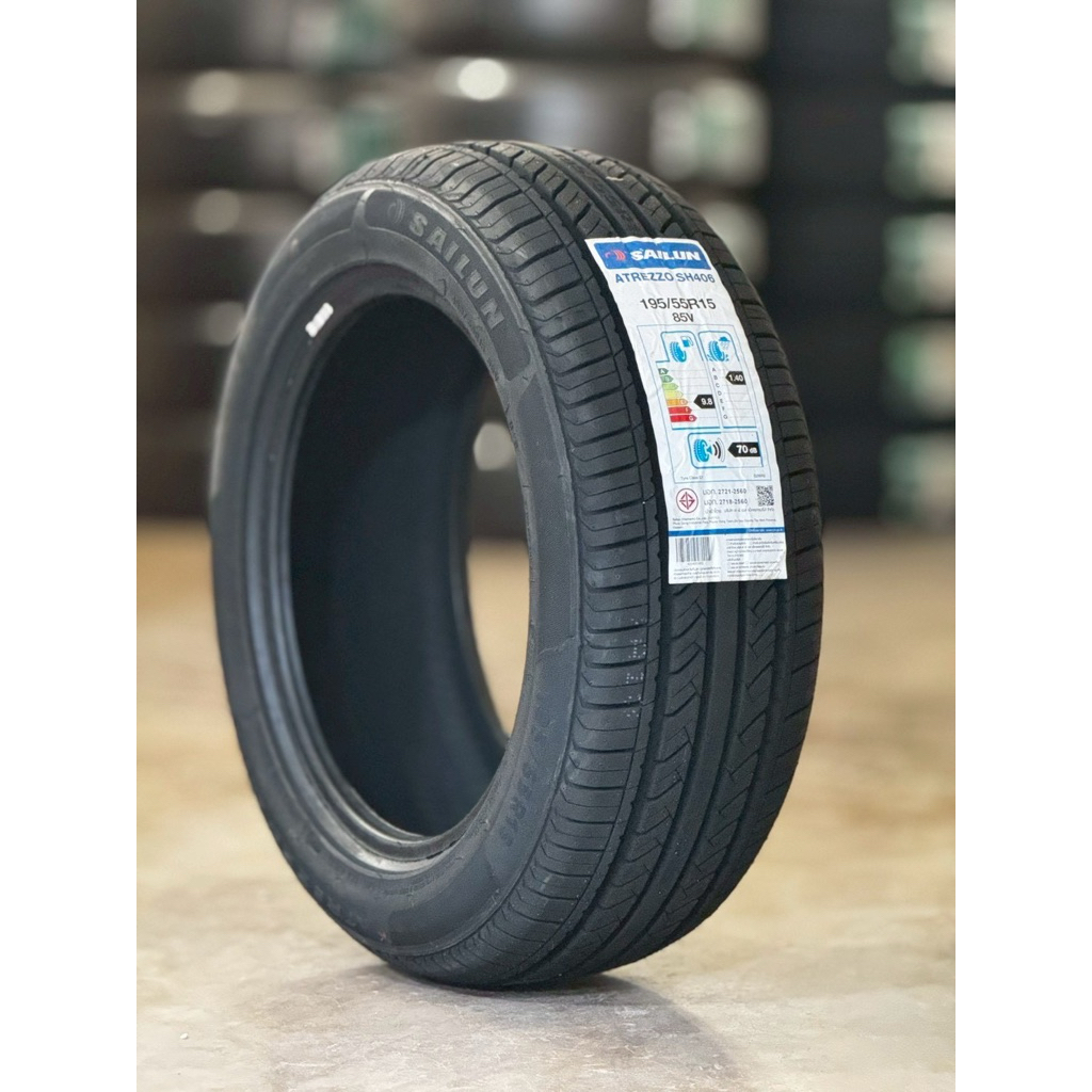 ยางรถยนต์ SAILUN 195/55R15 SH406 ปี25 ยางรถเก๋งขอบ15 ยางใหม่ค้างปี25
