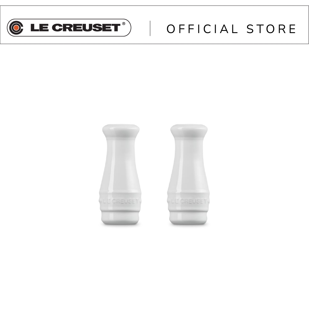 ขวดเกลือ+พริกไทย เซรามิค สีขาวขนาด 110ml Salt & Pepper Shakers White