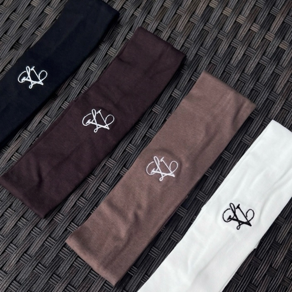 Lavie. - Headband ผ้าคาดผมดีเทลปัก | รุ่นหนานุ่ม ไม่ปวดหัว ใส่สบายตลอดวัน100% (ใส่ได้2ด้าน) for gym/everyday