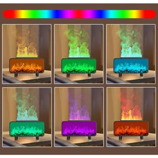 เครื่องพ่นอโรม่าเปลวไฟ เครื่องพ่นไอน้ำ Diffuser aroma diffuser เครื่องเพิ่มความชื่น ไฟLED