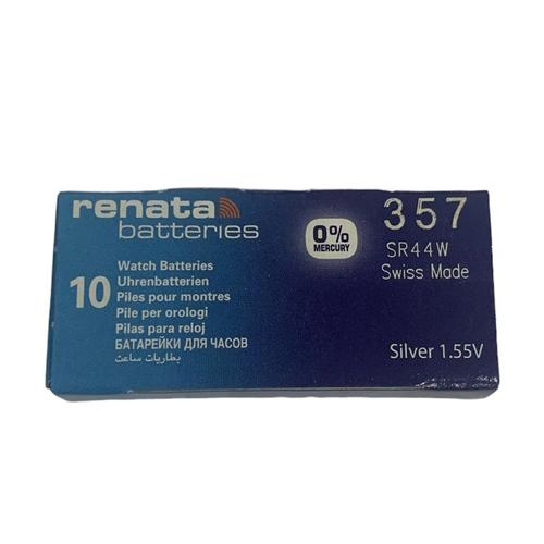 ถ่านกระดุม Renata 357 / SR44W (จำหน่ายยกกล่อง จะมี 10ก้อน)