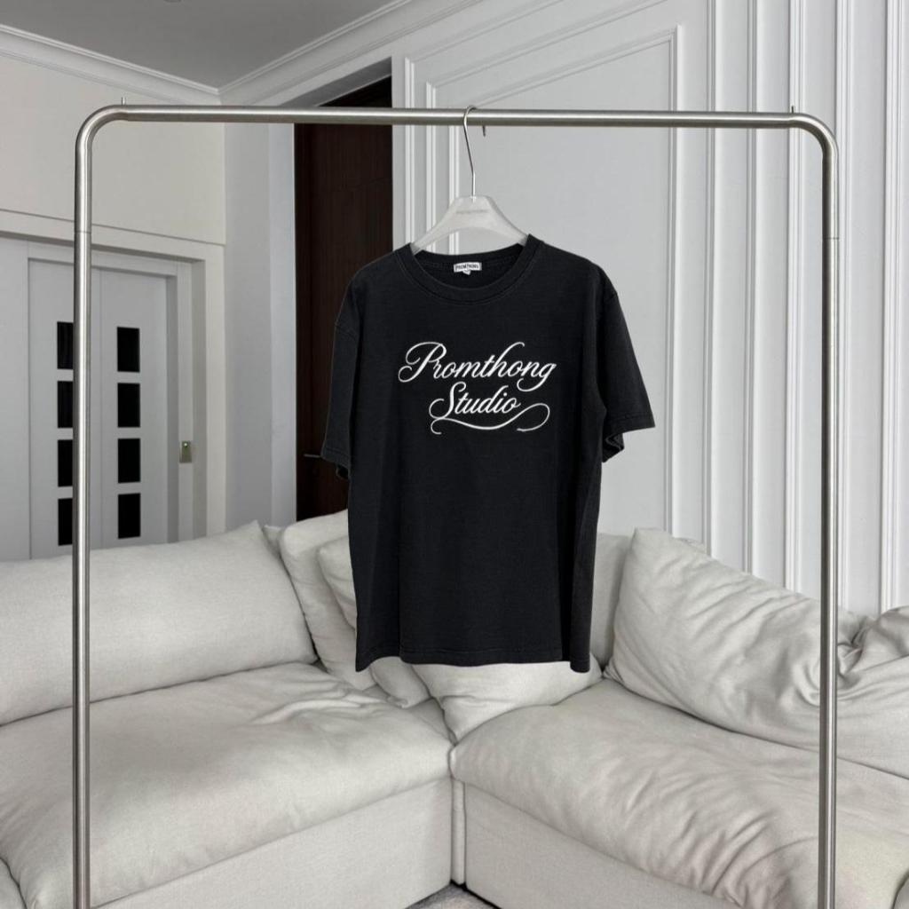 PTOV-16 เสื้อฟอกโอเวอร์ไซส์ปัก PROMTHONG STUDIO