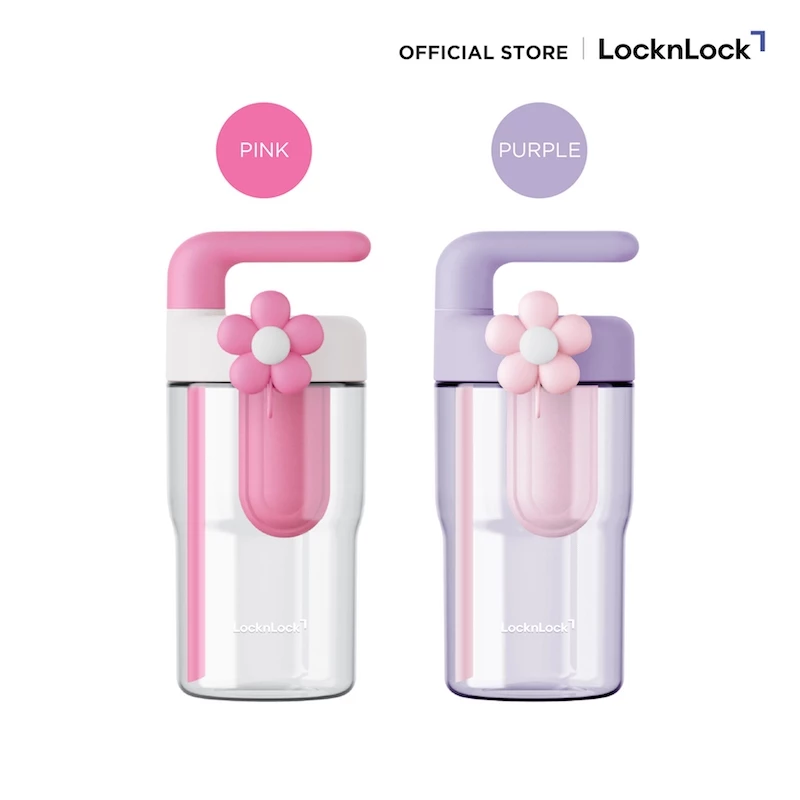 LocknLock แก้วน้ำกรองชาพลาสติก 2 ชั้น Handy Infuser Bottle ความจุ 770ml. รุ่น ABF916