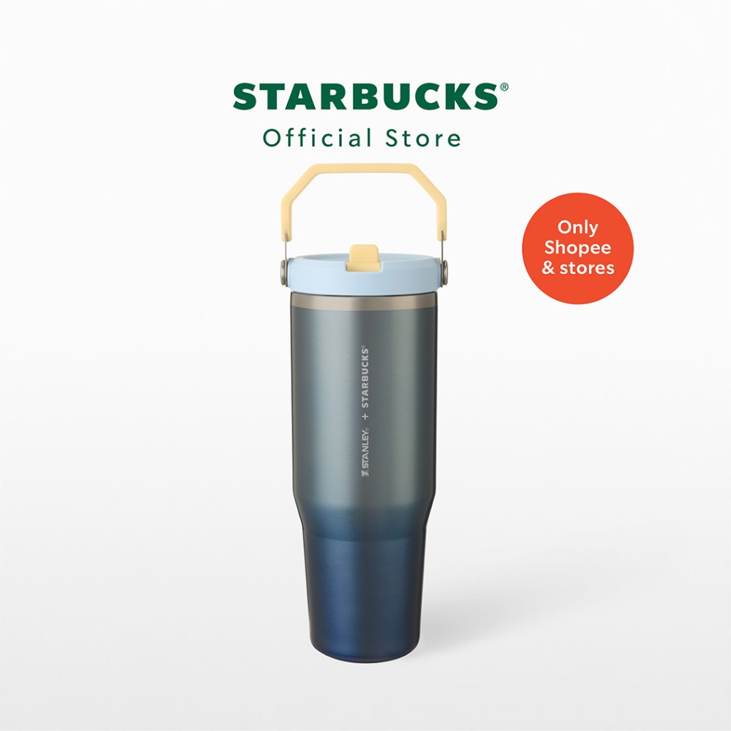 Starbucks Stainless Steel Coastal Tides STANLEY Cold Cup 30oz. ทัมเบลอร์สตาร์บัคส์สแตนเลสสตีล ขนาด 30ออนซ์ A11181665