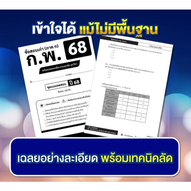 [สินค้าพร้อมส่ง+ส่งฟรี]รวมข้อสอบเก่าทุกวิชา เตรียมสอบก.พ. ภาค ก แนวข้อสอบปี 64,65,66,67 และปี 68  พร้อมเฉลย thumbnail 7