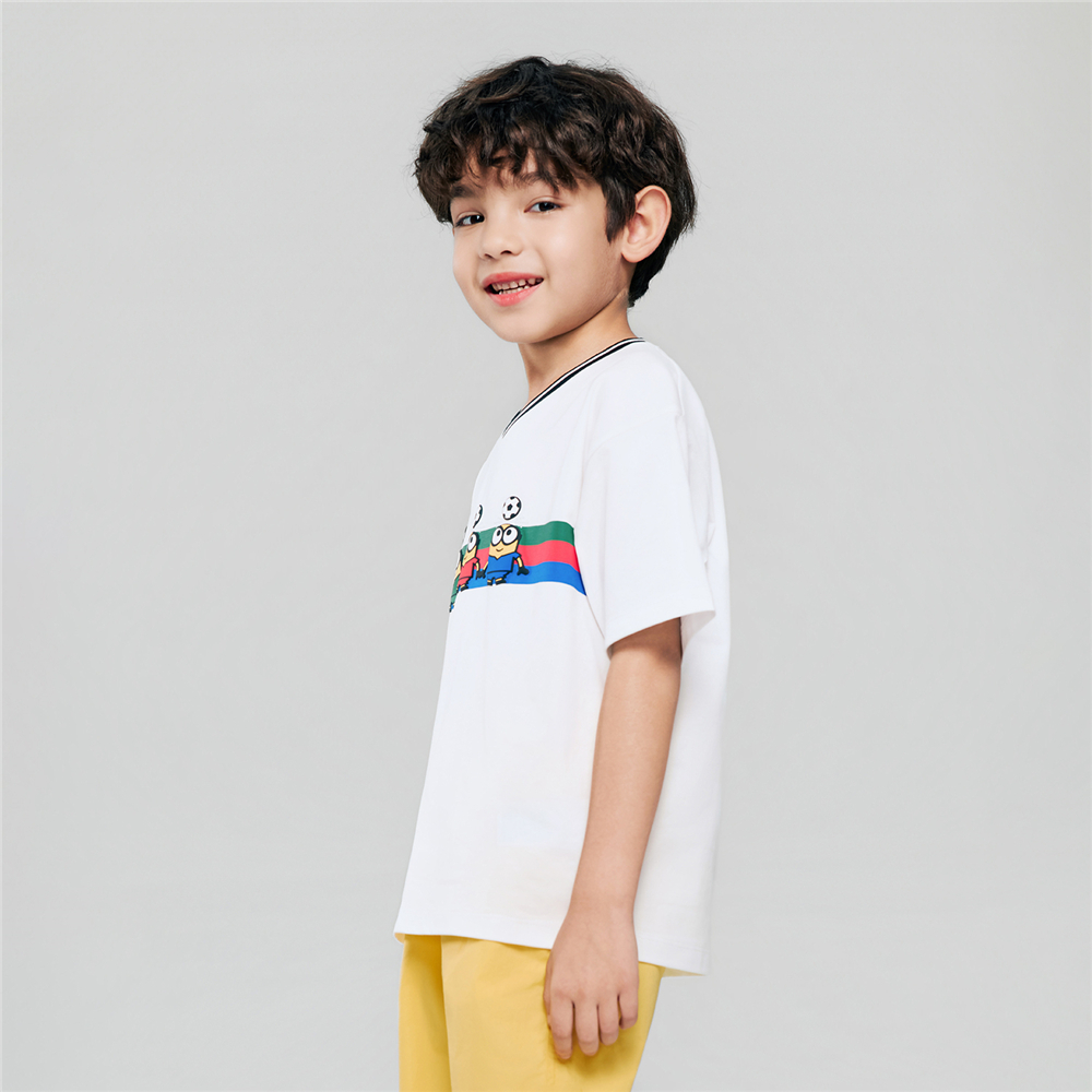 GIORDANO تيشيرت أطفال Minions World Cup — صورة 3