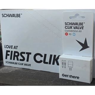 Schwalbe Clik valve sv To Scv วาล์วเติมลมจุ๊บเล็ก