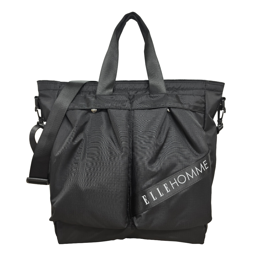 ELLE HOMME BAG  กระเป๋าสะพายใบใหญ๋  ผ้าไนล่อน  สกีนโลโก้  มีให้เลือก 2 สี รุ่น  MHGH021