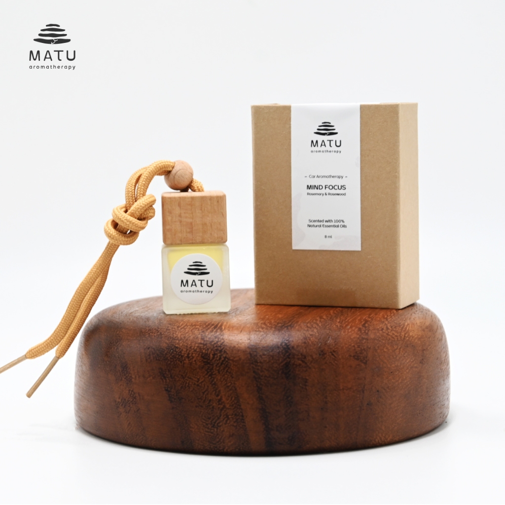 MATU Aromatherapy Car Diffuser - อโรม่ากระจายกลิ่นในรถจาก Essential Oil 100% (8 ml)