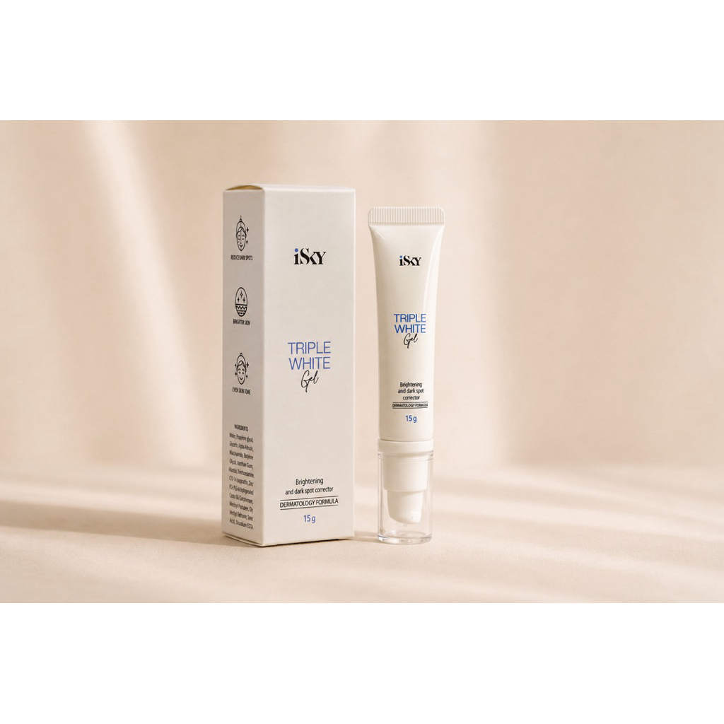 iSKY Triple White Gel เจลบำรุงผิวหน้า อัลฟ่าอาร์บูติน ปรับผิวกระจ่างใส ลบเลือนฝ้า กระ รอยสิว รอยดำแดง จุดด่างดำ