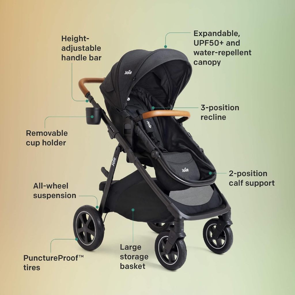 ⚡️⚡️Joie Stroller Ginger™ dlx รถเข็นเด็กแบบ 4-in-1 ลุยได้ทุกเส้นทาง รับน้ำหนักได้ 25 กก.