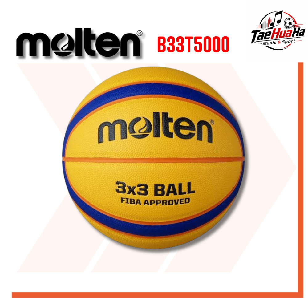 (ของแท้ 100%) บาสเกตบอล Molten รุ่น B33T5000 Streetball Molten 3x3 มีมอก. มาตรฐาน FIBA World Cup 3x3