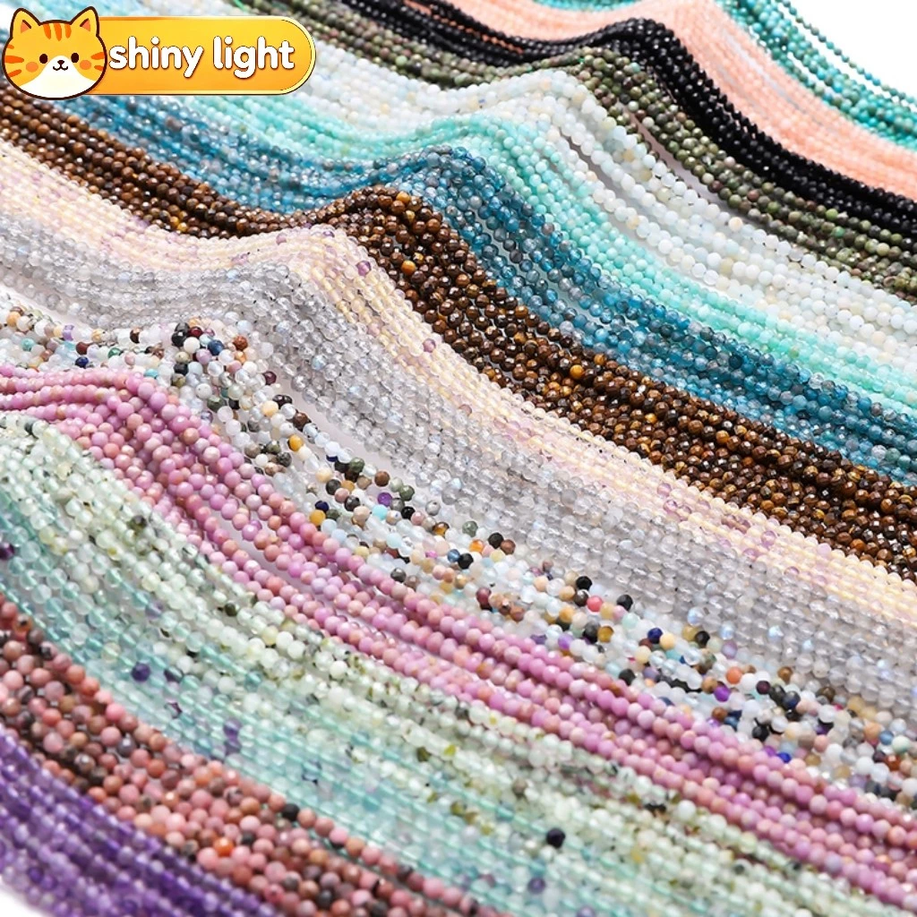 ลูกปัดหินธรรมชาติ Tiger Eye เม็ดข้าว 2-3.5 มม. อุปกรณ์ DIY ทำสร้อยข้อมือ สร้อยคอ เครื่องประดับ