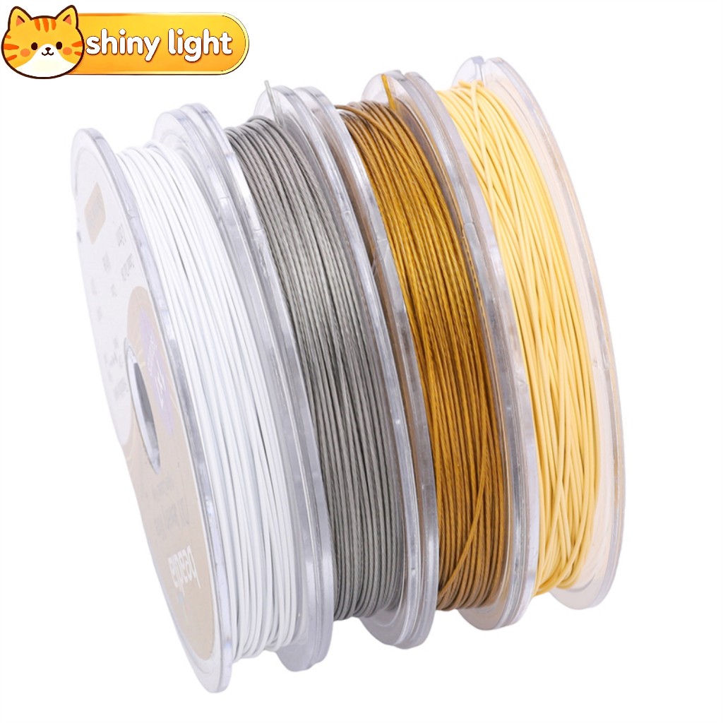 ลวดสแตนเลสคุณภาพดี 0.3-0.6 มม. อ่อนตัวทนทาน สำหรับ DIY สร้อยคอ สร้อยข้อมือ ต่างหู งานแฮนด์เมด